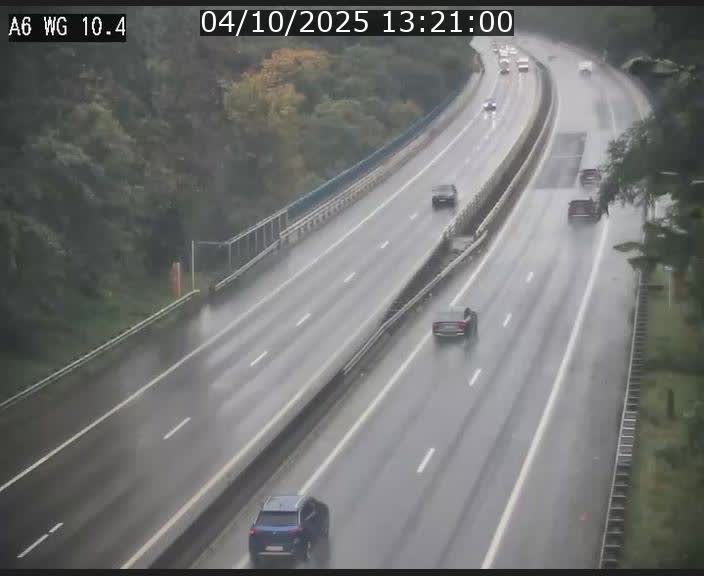 Traffic live webcam Luxembourg Mamer - A6 - BK 10.4 - direction Luxembourg/France/Allemagne