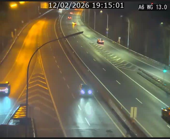 Traffic live webcam Luxembourg Mamer - A6 - BK 13 - direction Luxembourg/France/Allemagne