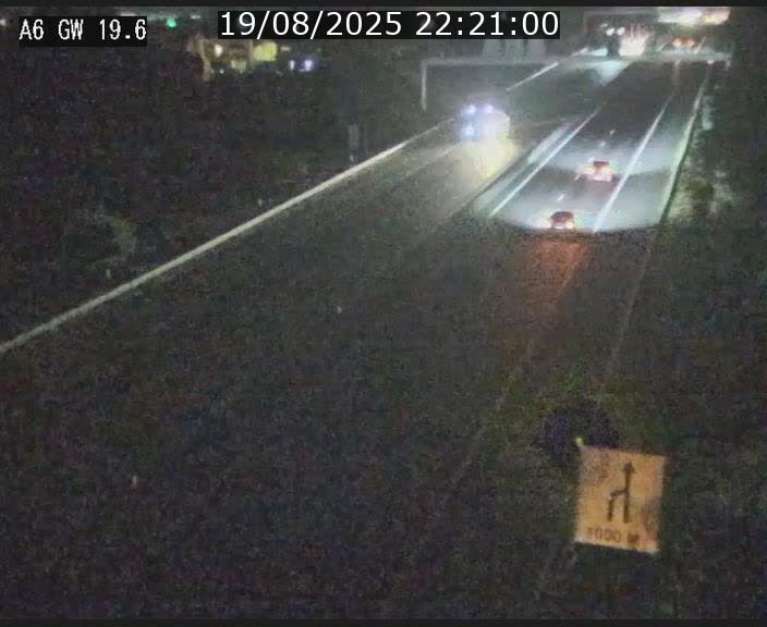 Traffic live webcam Luxembourg - Steinfort - A6 - BK 19.6 - direction Belgique
