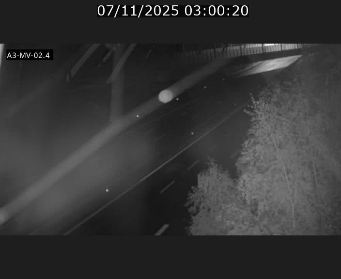 Webcam autoroute de la France (A3) au Luxembourg à Fentange, à proximité de la Croix de Gasperich. Vue orientée vers la Cloche d'Or