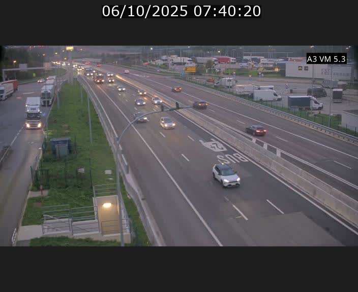 Traffic live webcam Luxembourg Aire de Berchem - A3 - BK 5 - direction France