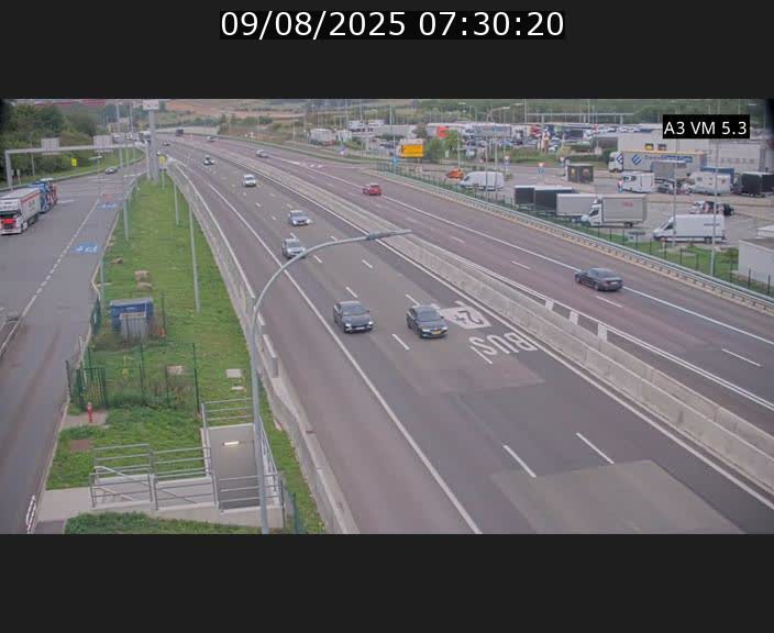 Traffic live webcam Luxembourg Aire de Berchem - A3 - BK 5 - direction France