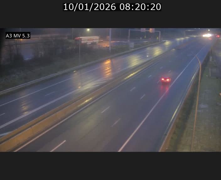 Webcam à l'Aire de Berchem au Luxembourg sur l'A3. Vue orientée vers la France