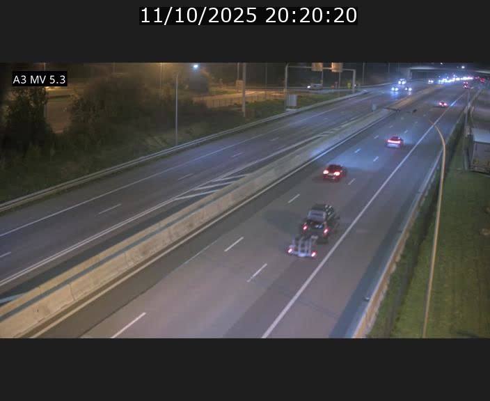 Webcam à l'Aire de Berchem au Luxembourg sur l'A3. Vue orientée vers la France