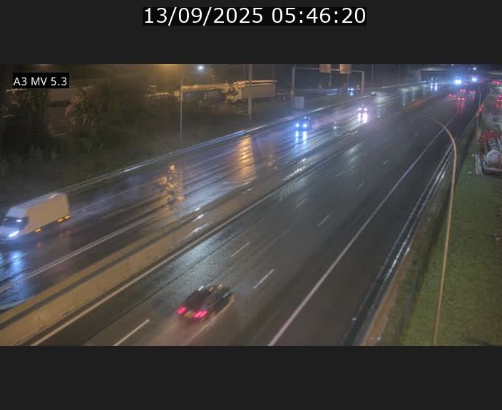Webcam à l'Aire de Berchem au Luxembourg sur l'A3. Vue orientée vers la France