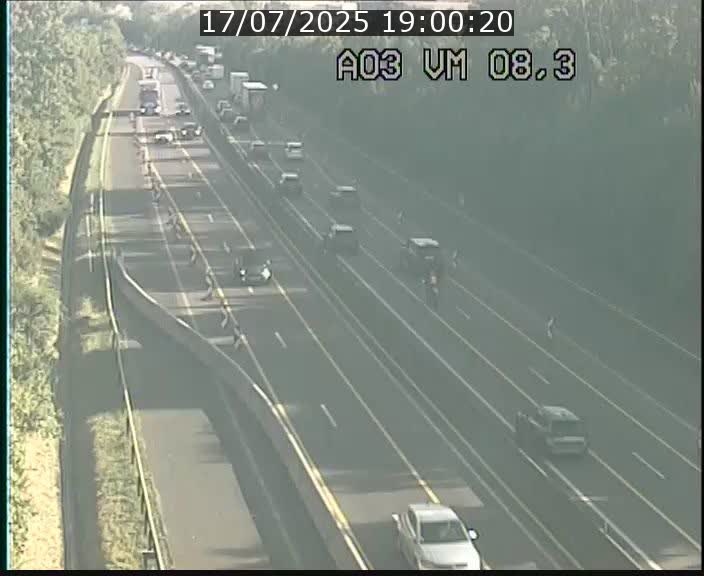 Traffic live webcam Luxembourg Bettembourg - A3 - BK 8.3 - direction France