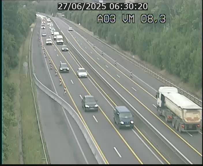Traffic live webcam Luxembourg Bettembourg - A3 - BK 8.3 - direction France