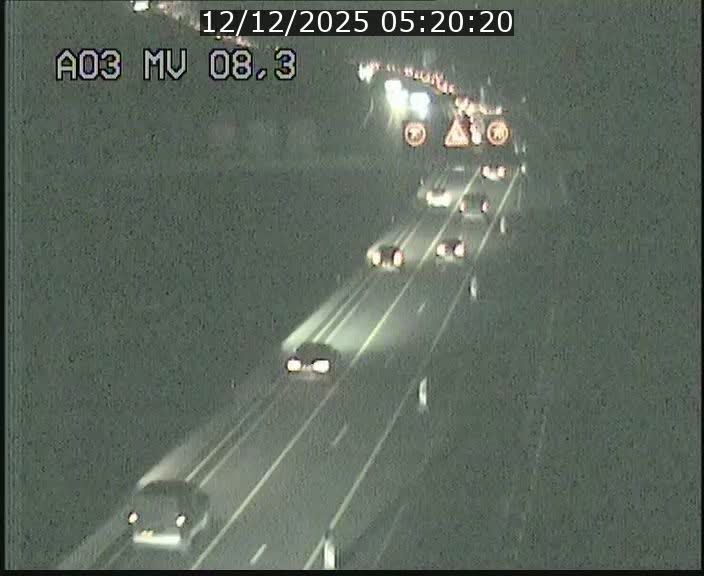 Webcam Autoroute après la Croix de Bettembourg en direction de Luxembourg sur l'A3