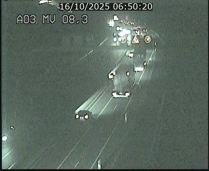 Webcam Autoroute après la Croix de Bettembourg en direction de Luxembourg sur l'A3