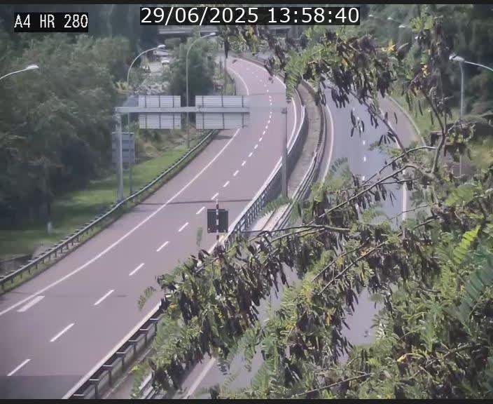 Webcam traffic A4 Luxembourg - BK 0.2 - P+R Bouillon (direction Luxembourg)