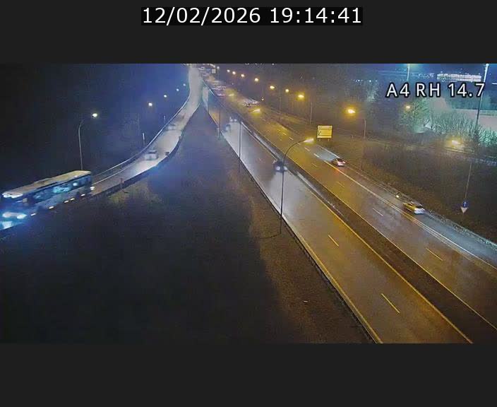 Traffic live webcam Luxembourg Jonction Lankelz - A4 - BK 14.7 - direction Luxembourg