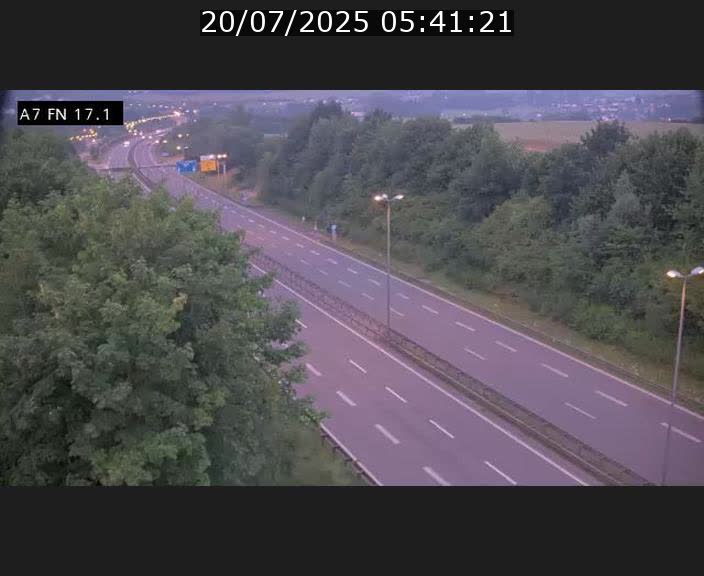 Caméra trafic Luxembourg - A7, Merscherbierg direction Mersch