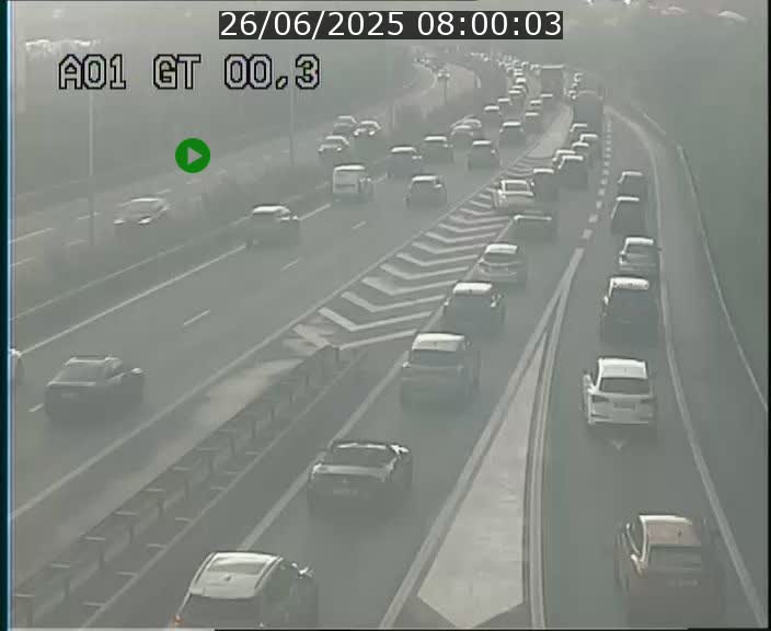 Traffic live webcam Luxembourg Croix de Gasperich - A1 direction Kirchberg - BK 0.3