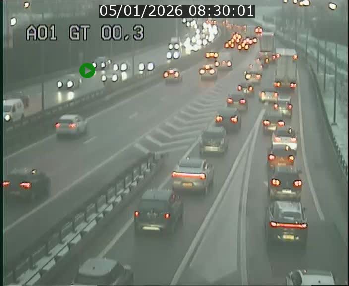 Traffic live webcam Luxembourg Croix de Gasperich - A1 direction Kirchberg - BK 0.3