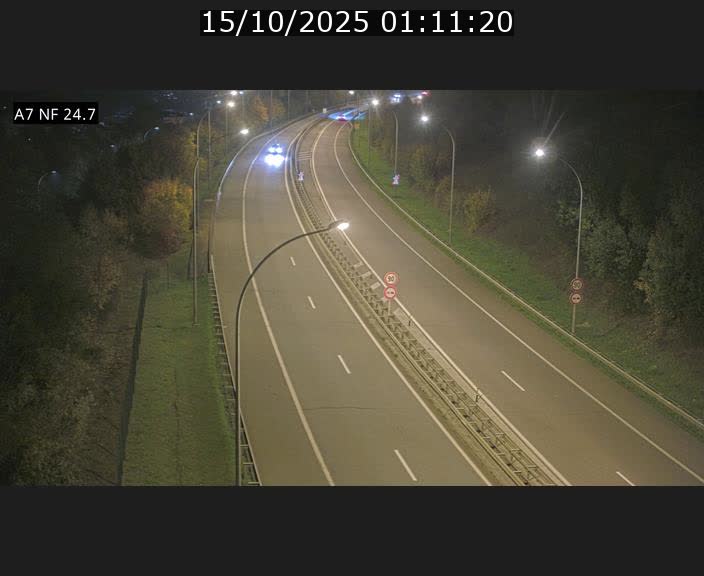 Caméra trafic Luxembourg - A7, Schieren direction Mersch