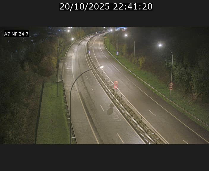 Caméra trafic Luxembourg - A7, Schieren direction Mersch