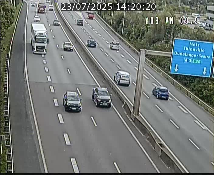 Webcam Autoroute à la Croix de Bettembourg - A3 - BK 9.9 - direction France