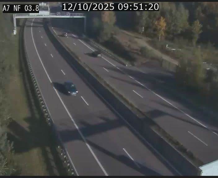Webcam autoroute A7 au Luxembourg à la sortie du Tunnel Stafelter vers le Nord