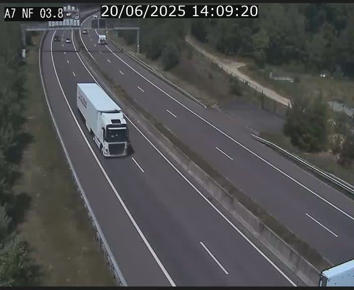 Webcam autoroute A7 au Luxembourg à la sortie du Tunnel Stafelter vers le Nord