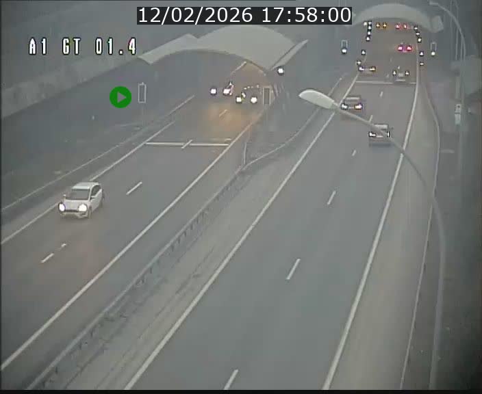 Traffic live webcam Luxembourg Hesperange - A1 direction Kirchberg - BK 1.4