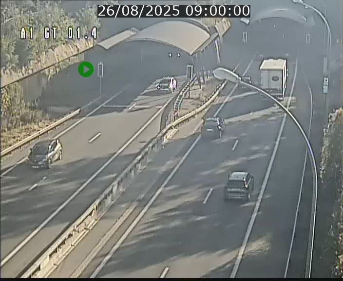 Traffic live webcam Luxembourg Hesperange - A1 direction Kirchberg - BK 1.4