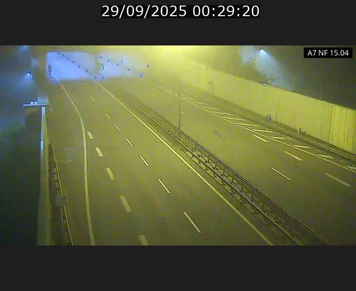 Caméra trafic Luxembourg - A7, Tunnel Mersch, entrée sud, direction Ettelbruck