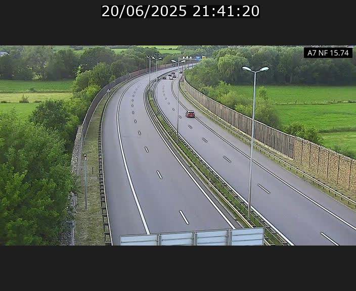 Caméra trafic Luxembourg - A7, Tunnel Mersch, entrée nord, direction Lorentzweiler