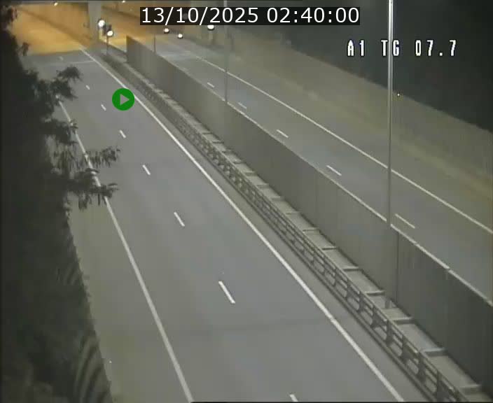 Traffic live webcam Luxembourg Kirchberg - A1 direction Luxembourg-ville - BK 7.7