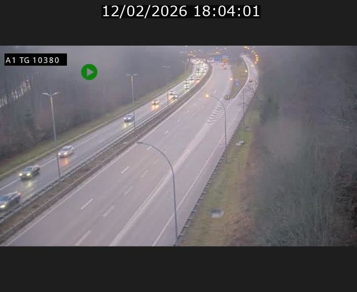 Traffic live webcam Luxembourg Senningerberg - A1 direction Luxembourg Kirchberg - BK 10.3