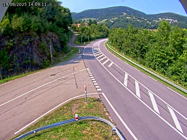 Caméra autoroute France - N66, col du Bussang direction Remiremont