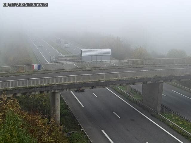 Caméra autoroute France - A31, Zoufftgen direction Luxembourg-ville, à la frontière entre la France et le Luxembourg