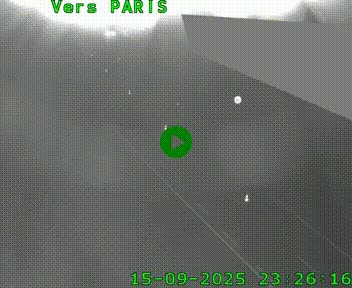 Caméra routière sur l'autoroute A20 à Saint-Pardoux-l'Ortigier, à la jonction avec l'A89. Vue orientée vers Paris