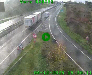 Webcam N147 au nord de Poitiers et à la jonction avec la A10