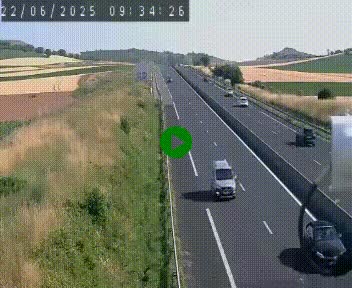 Caméra autoroute A75 à hauteur de Le Crest, en direction de Montpellier
