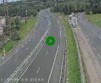 Caméra autoroute A75 à hauteur du col du rocher blanc en direction de Montpellier