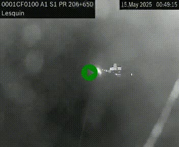 Webcam autoroute A1 à hauteur de Lesquin. Vue orientée vers Lille