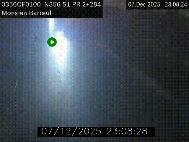 Webcam à l'entrée de Lille en direction du périphérique, à proximité de Mons-en-Baroeul sur la N356