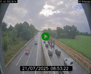 Webcam sur le périphérique de Rennes (N136) à hauteur du quartier Bréquigny, au sud de la ville