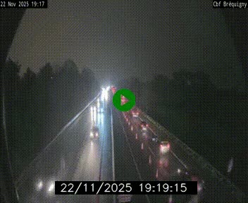 Webcam sur le périphérique de Rennes (N136) à hauteur du quartier Bréquigny, au sud de la ville