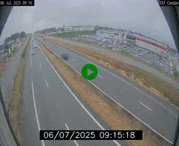 Webcam sur la N165 à hauteur de Caudan, dans le Morbihan.