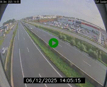 Webcam sur la N165 à hauteur de Caudan, dans le Morbihan.