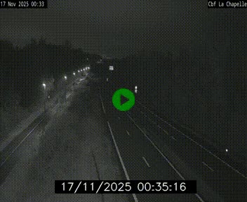 Webcam sur le périphérique de Nantes (N844) à hauteur de Porte de la Chapelle, au nord de la ville