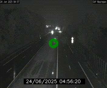 Webcam sur le périphérique de Rennes (N136) à hauteur de Maurepas, au nord de la ville