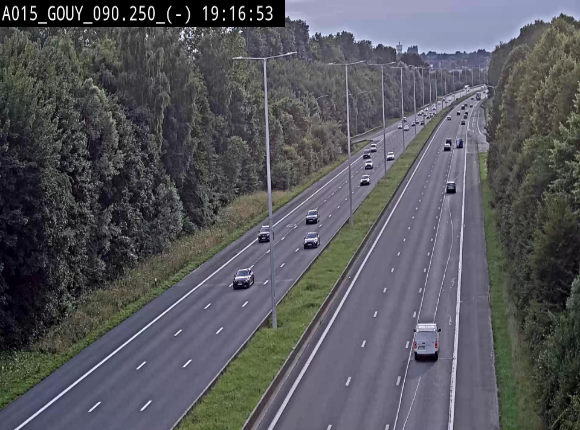 Webcam autoroute Belgique - Gouy-lez-piéton - E42 - BK 90.3