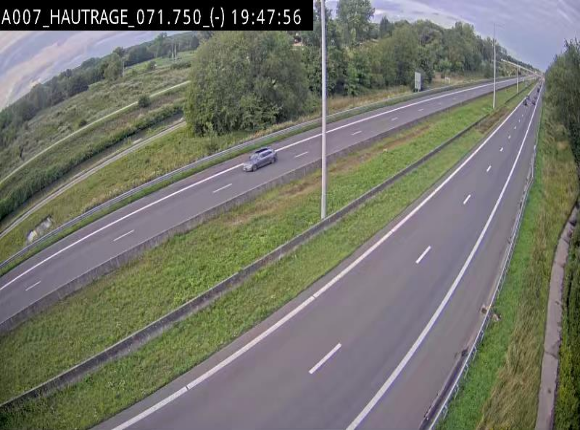 Webcam autoroute Belgique - Hautrage - E19 - BK 71.7