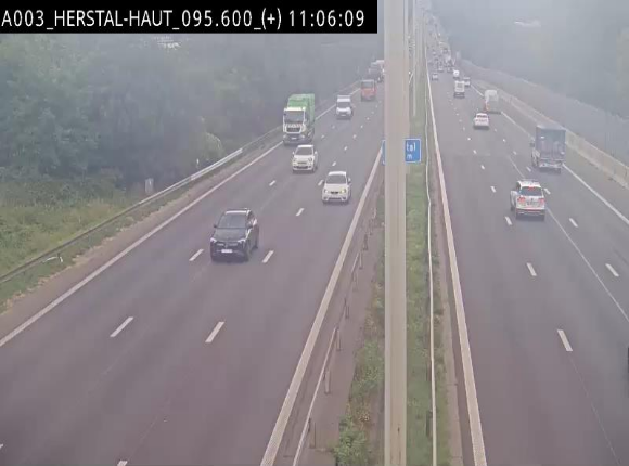 Webcam autoroute Belgique - Herstal - E40 direction Aix-la-Chapelle - BK 97