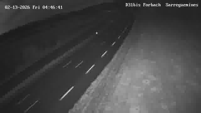 Webcam installée le long de D31bis (France) à Oeting, pointée vers Sarreguemines, utile pour suivre précisément les conditions de trafic.