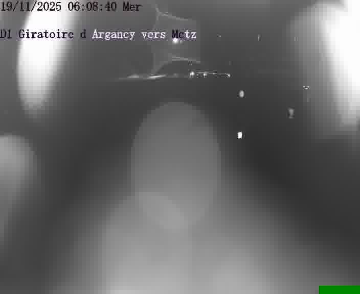Webcam installée le long de D1 (France) à Argancy, pointée vers Metz, utile pour suivre précisément les conditions de trafic.