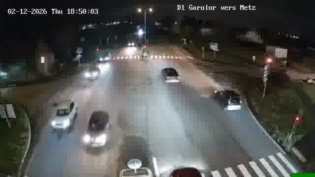 Webcam installée le long de D1 (France) à Ennery, pointée vers Metz, utile pour suivre précisément les conditions de trafic.
