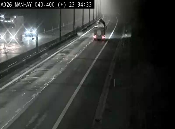 Webcam autoroute A26/E25 à hauteur de Manhay, avant la jonction avec la N651 en direction de Luxembourg - BK 40.4